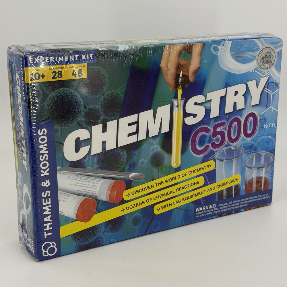 Thames & Kosmos CHEMISTRY C500 Experiment Kit/ Science Kit Ages 10+ New, Sealed.